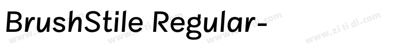 BrushStile Regular字体转换